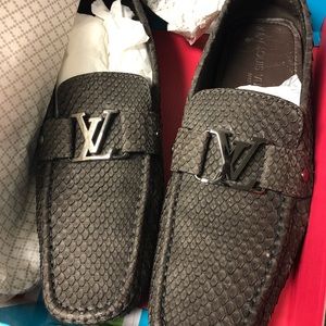 Men’s Louis Vuitton crocodile loafers
